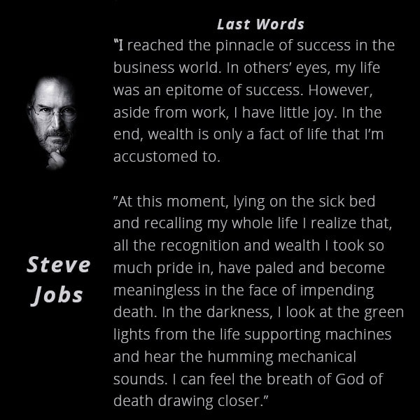 Steve Job's Last Words